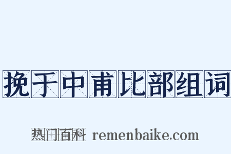 挽于中甫比部组词是什么意思的图片